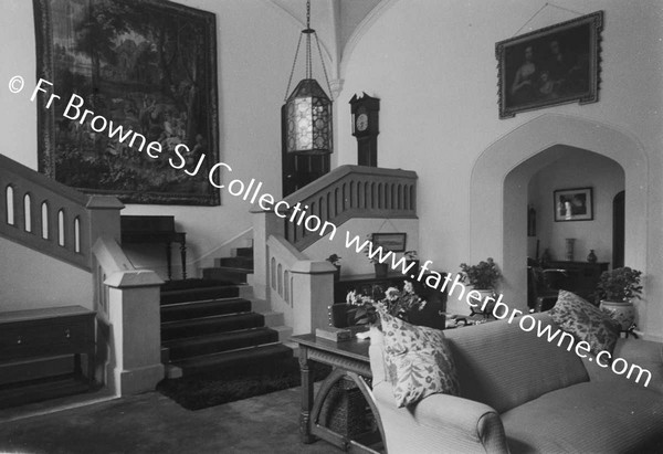 LISMORE CASTLE  ENTRANCE HALL EAST SIDE